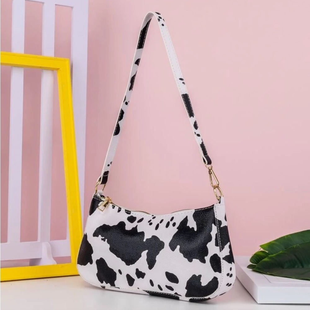 Cow Pattern Shoulder Bag - Picture 2 of 4